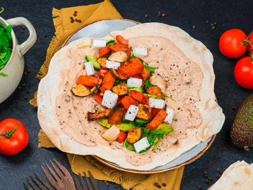 Wraps mit Ofengemüse